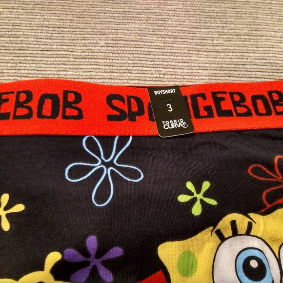 Torrid 3 Spongebob "Love Wins" Cotton Boyshort - Picture 2 of 3
